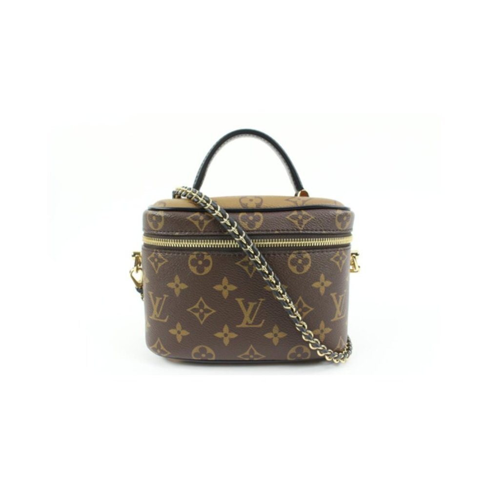 Louis Vuitton Monogram Reverse Vanity PM Crossbody Train Case Bag 39lv217s
